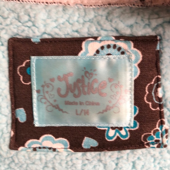 EUC Justice zip up hoodie/jacket 🧥 with fur hood - Picture 6 of 6